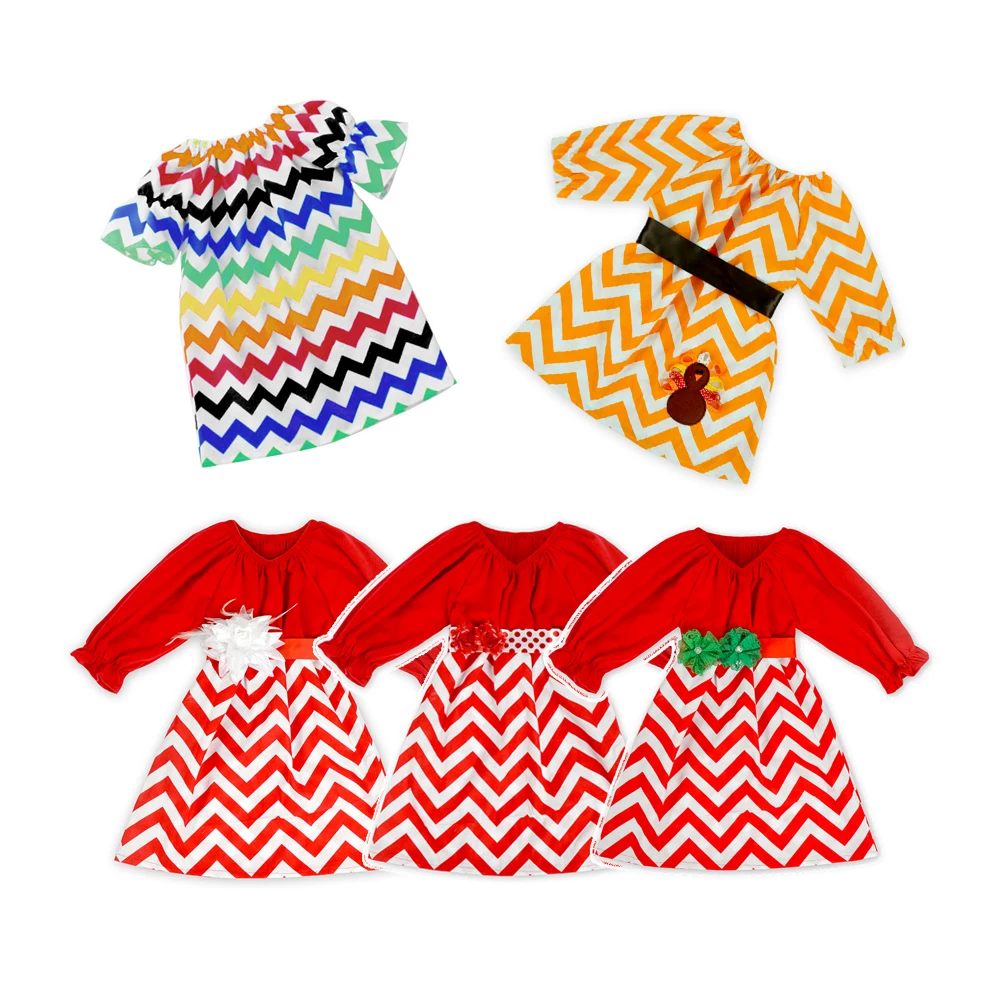 17 Idea Of Turkey Dress baby clothes wholesale Big Chevron Woven girl frocks designs girl dress For Holiday Festival