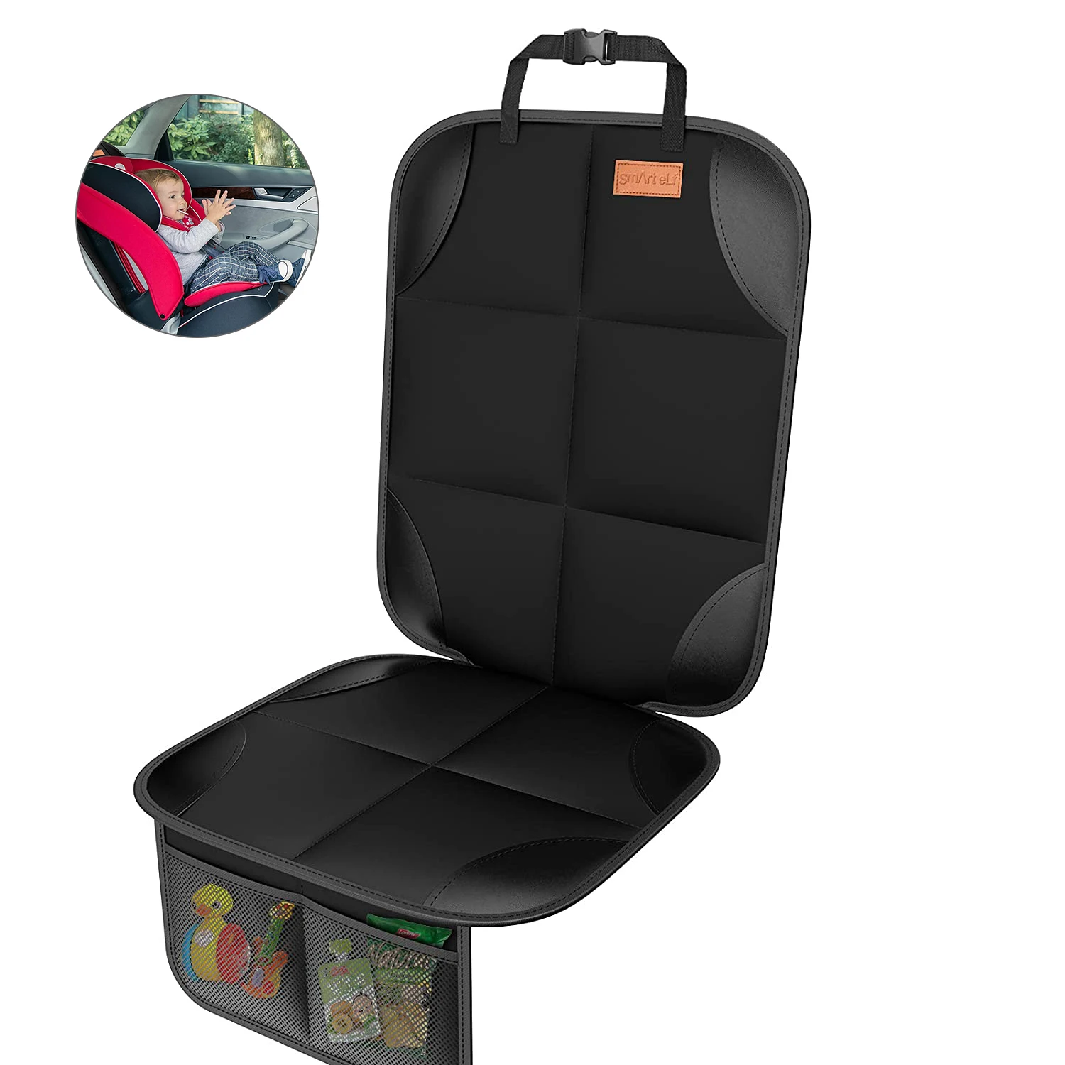 Wholesale Car Seat Protector With Mesh Bag 600D Oxford Cloth Non-Slip baby car seat protector