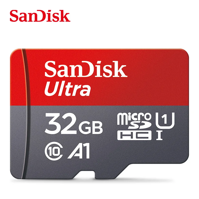 Двойной Флеш-накопитель SanDisk microSDHC 32GB UHS-I 120 МБ/с. A1 ультра SDSQUA4-032G-GN6MN / SDSQUNC-032G-ZN3MN микро SD карты флэш-карты памяти