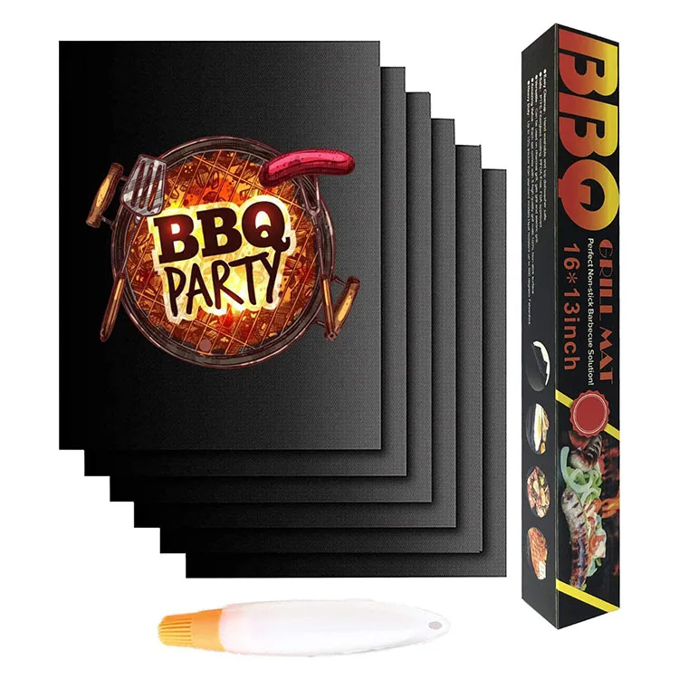 New Outdoor Microwave Oven Use Fiberglass Pizza Accessories Ptfe BBQ Grill Mat