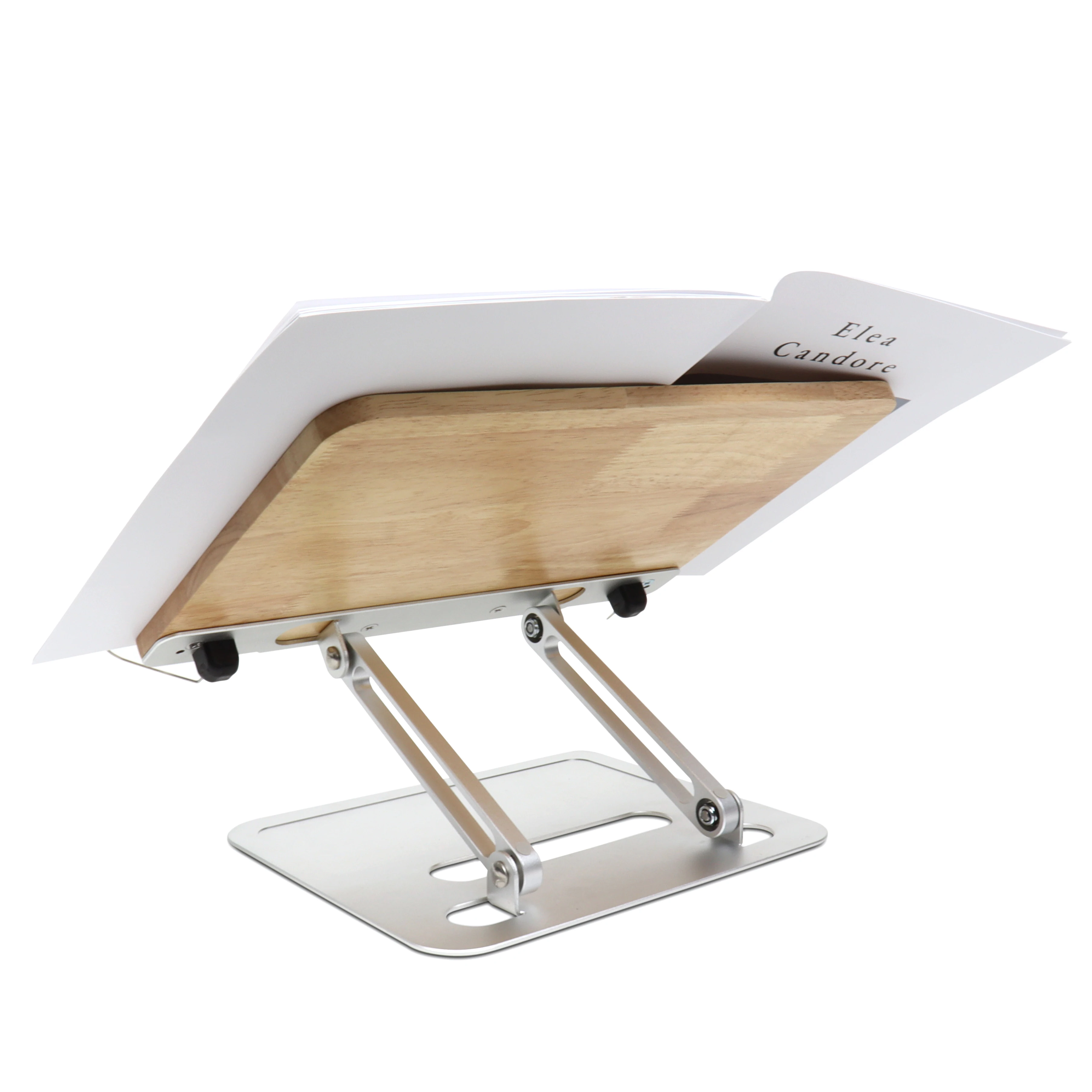 Easy to carry wooden reading stand recipe stand vertical adjustable