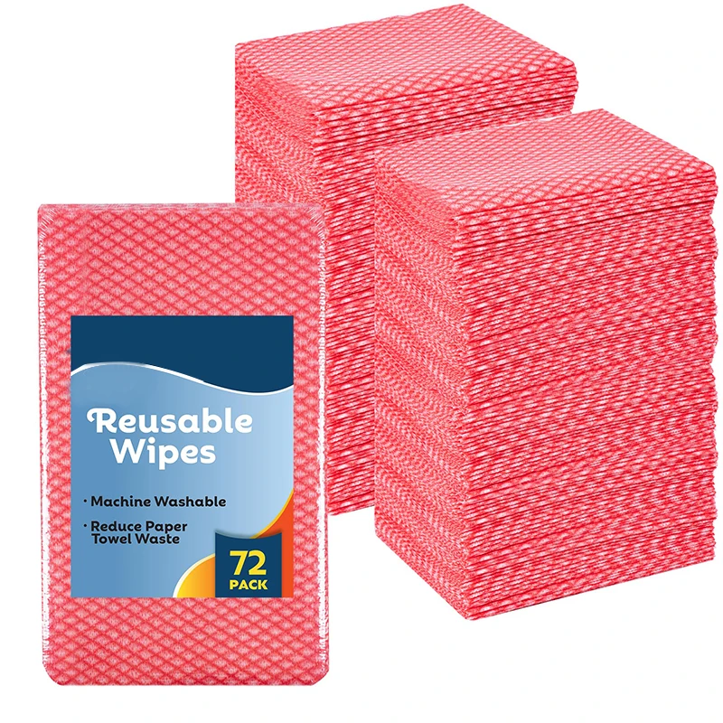 Customized Wholesale Reusable Multi Purpose Kitchen Wiping Rag  Cleaning Wipes For Household