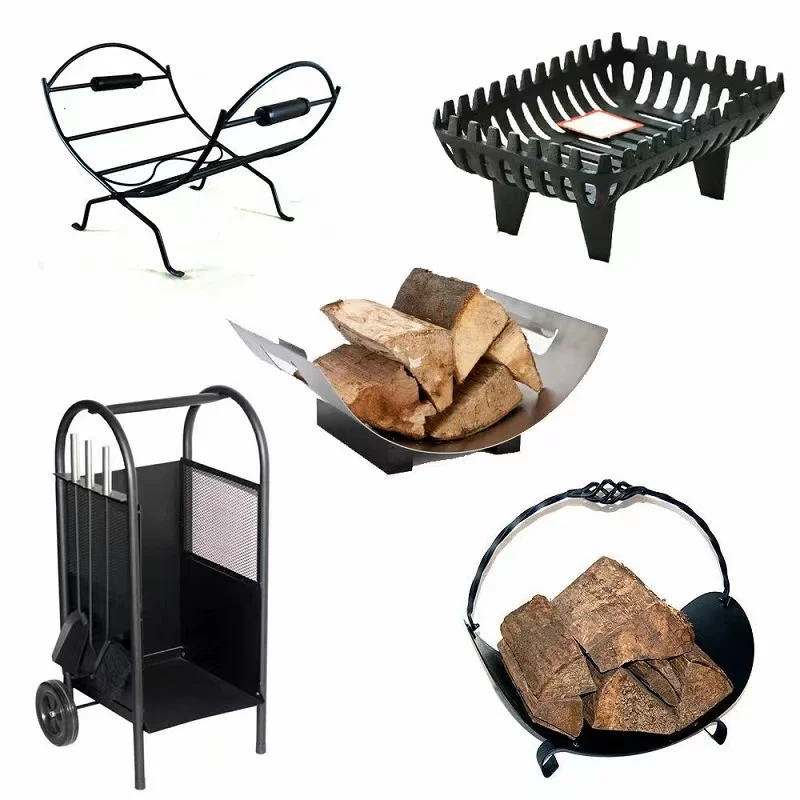 Hot selling Morden firewood stacking rack for firewood corten steel bulk firewood racks