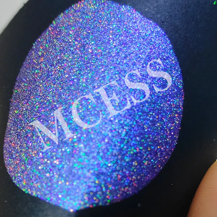 Brand Mcess FREE SAMPLES rainbow chrome holographic micro powder pigments for watercolor making