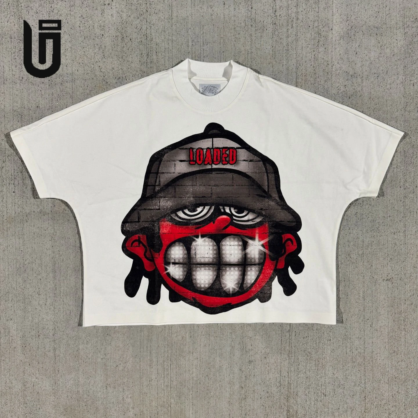 Y2k High Street Fashion Custom Large Picture DTG Prints Oversized Boxy T-Shirt with Digital Printing Mens Cropped Tshirt