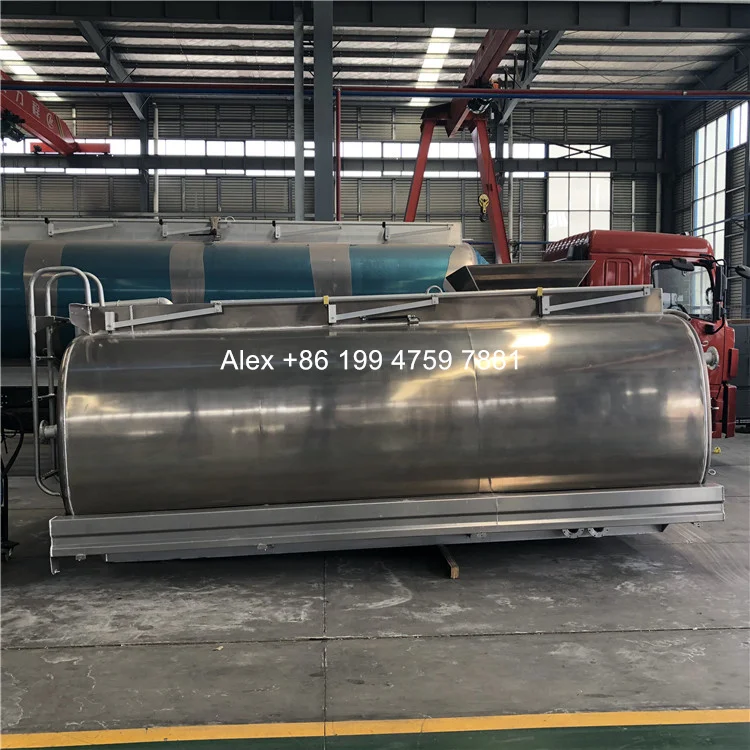Aluminum alloy water tank 10000 liter for water spraying truck
