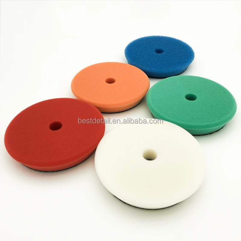 Китай, оптовая продажа, 6 дюймов, 150 мм, прокладка из пеноматериала для обработки воском, полировки, автодетейлинга, уход за автомобилем, плоские умные прокладки