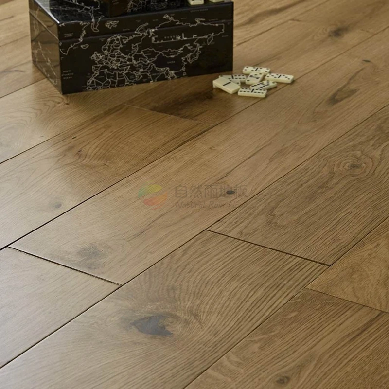 Smooth Surface Ab Grade Handscraped Surface Asian Walnut Engineered Wood Hardwood Flooring