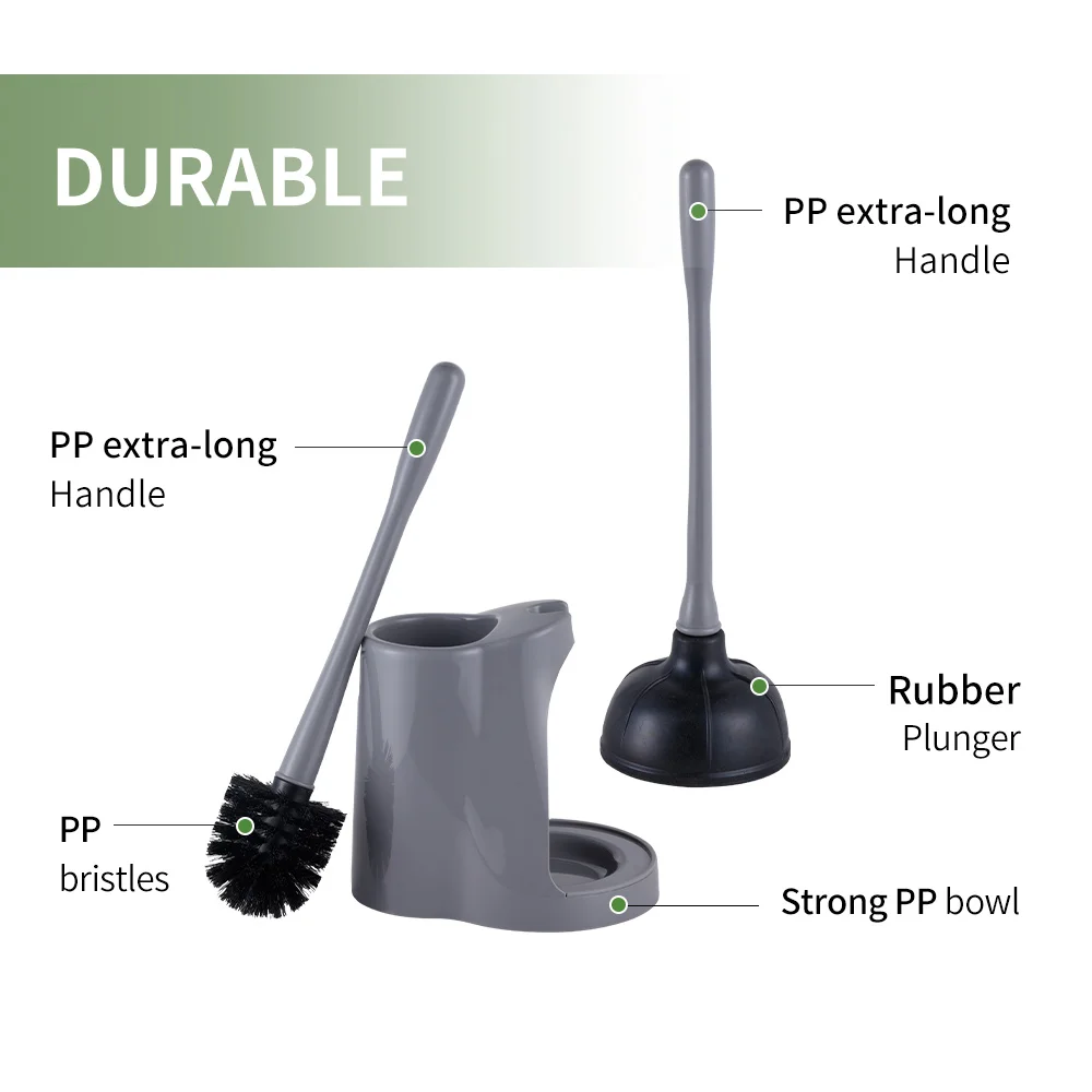 Оптовая продажа Плунжер и щетка для унитаза уборки ванной комнаты