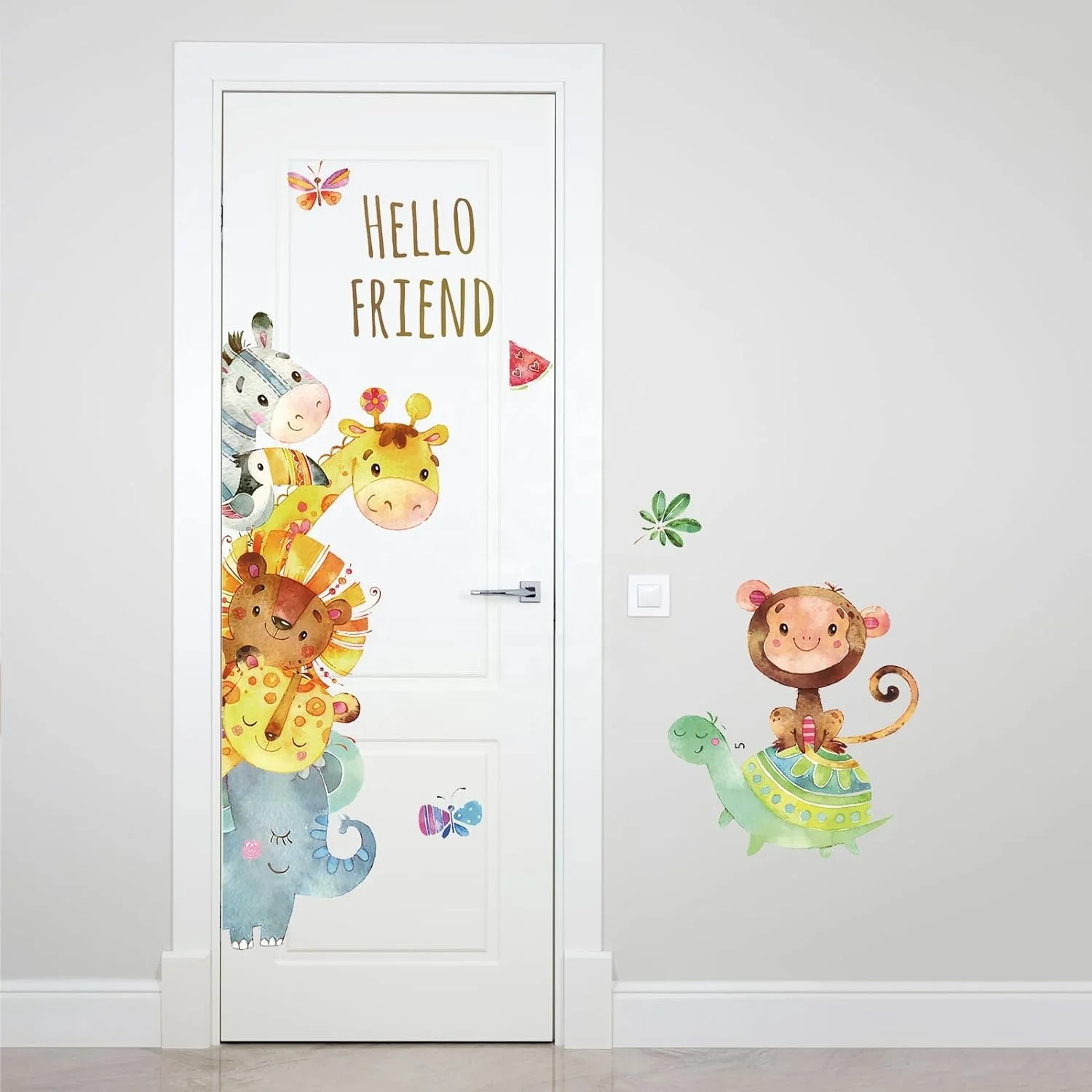 Paper Wall Sticker Movable Tape DIY Customized Design Logo Printed Sticker For Child Bedroom