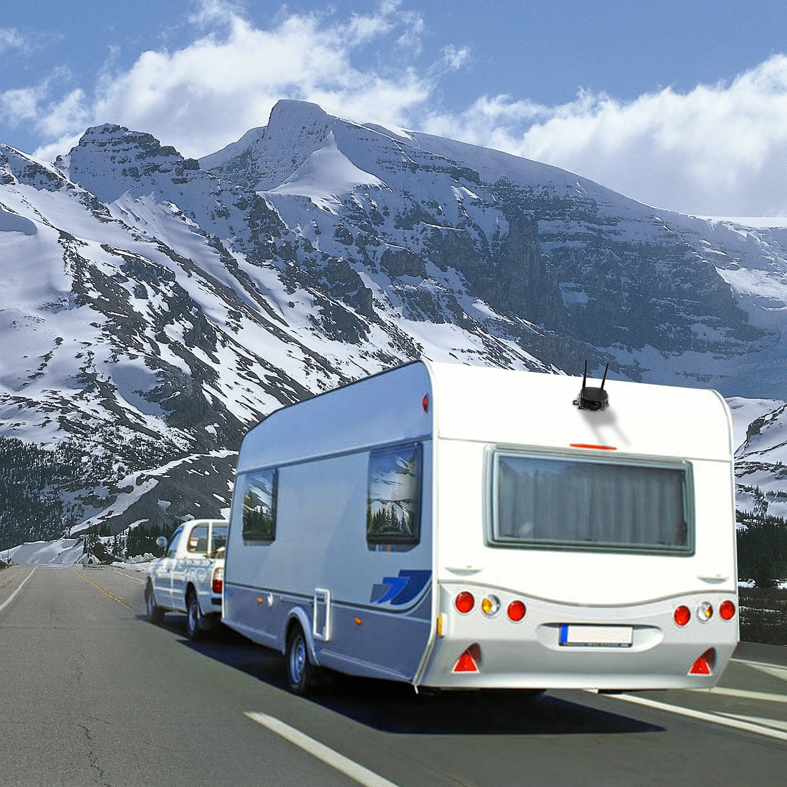 AHD 1080P Wireless IPS 7 Inch Car Monitor Rear View Reverse Camera Driving Kit with Stable Digital Signal Auto Parking