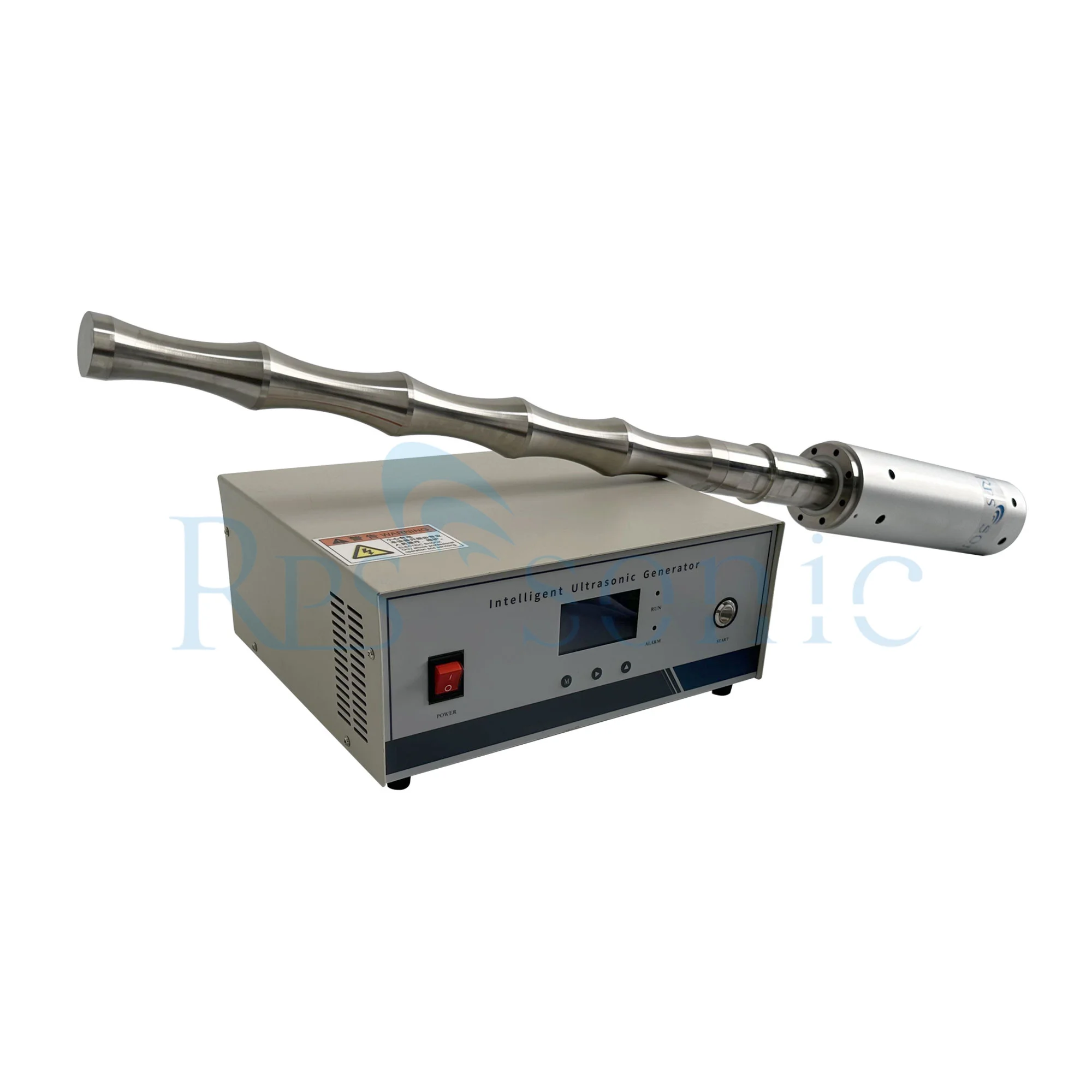 Customized ultrasonic horn for ultrasonic homogenizer with detachable tip and screws