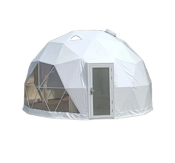 Luxury Roof Pvc Heated Eco Prefab Transparent Geodesic Dome Hotel Glamping Tent House Desert Round Dome Tent for Camping