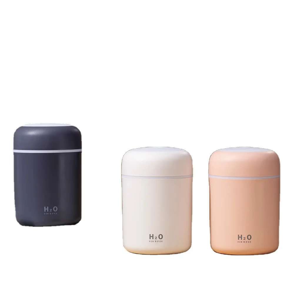 300ml h2o Spray Mist humidifier Double Wet Aroma Essential Oil Diffuser Portable LED light mini Car usb air humidifier