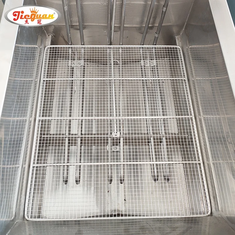 chicken deep fryer machine auto lift Commercial fryer production line