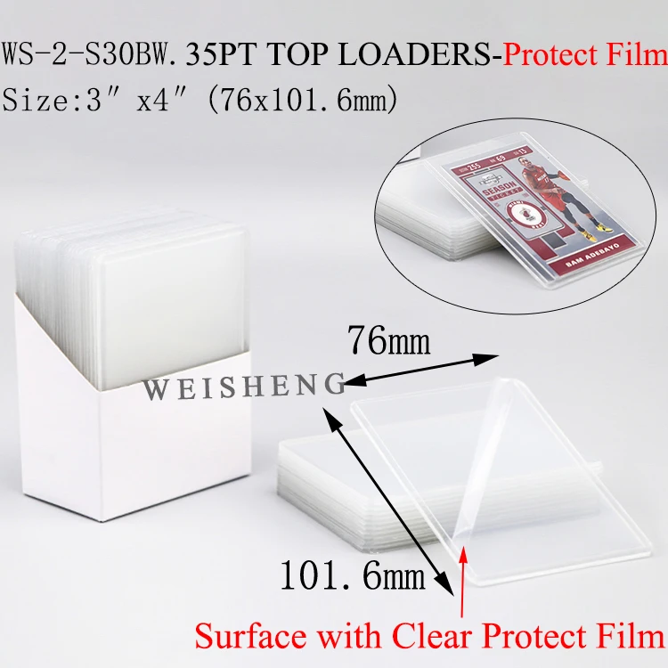 Оценка фото Panini спортивный баскетбольный футбольный держатель для карт сохраняющий Дисплей Держатель 20pt 35pt Toploader Pokemon