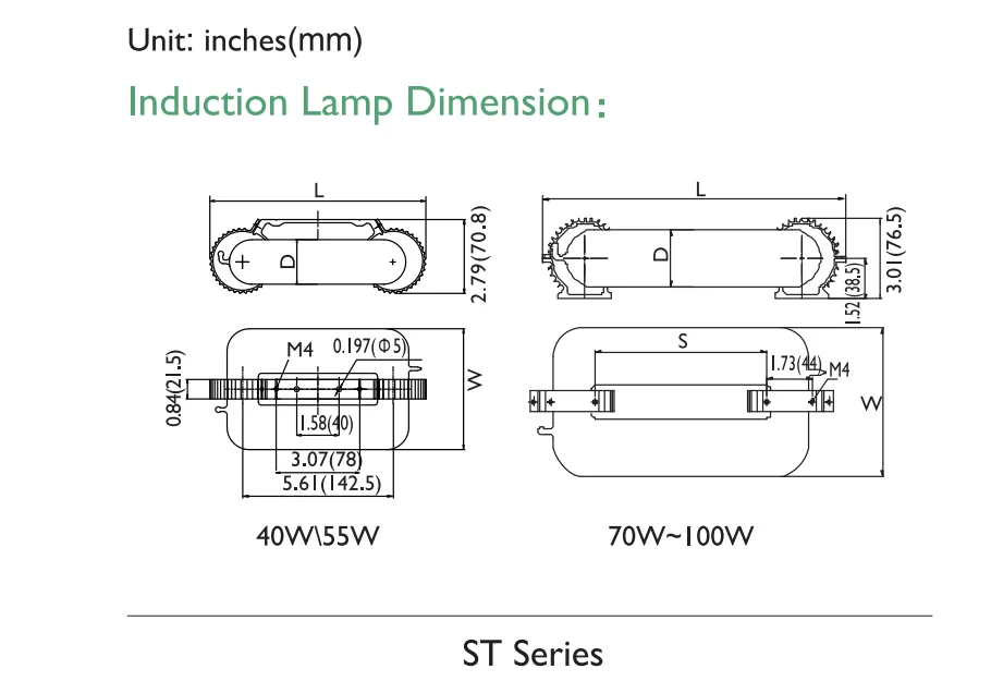 JK  Long Lifetime DC12V DC24V 40w 55w 70w 80w 100w Solar Induction Lamp and  Electronic Ballast