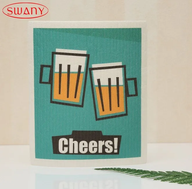 Экологически чистая супер Чистящая высоковпитывающая целлюлозная губка посуда