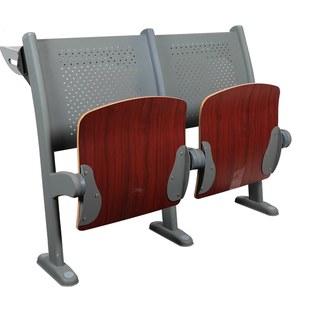 High Quality School University Furniture Wooden Study Folding Step Chairs Lecture Theatre Chairs