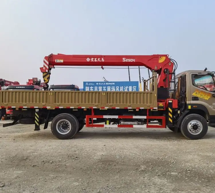 Foton Aumark Truck Mounted Mobile 6.3 Tons Telescopic Boom Crane