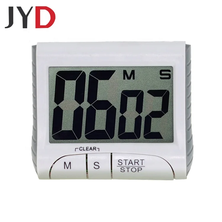 ABS Colorful Battery Powered LCD Display Count Down And Up Digital Kitchen Timer With Magnet