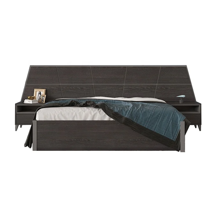
Hotel Furniture Customized Double King Size Wooden Beds Furniture 