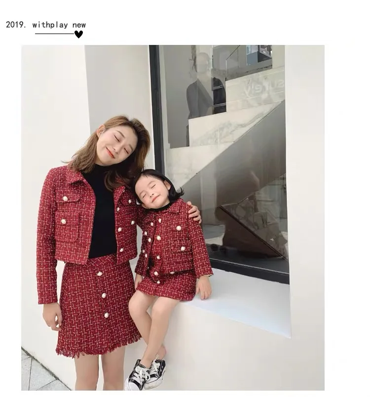 christmas dress baby girls party children girl dress mother and daughter matching outfits winter clothing mum roupas ropa