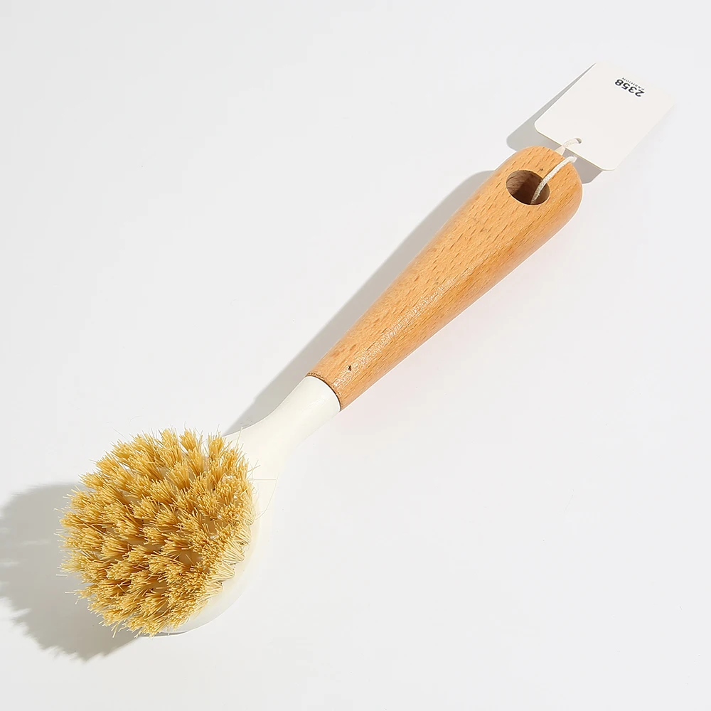 Handle Pot Washing Brush Household Cleaning Multifunctional Sisal Wood Toilet Brush Super Cleaning Ability House Kitchen Hand