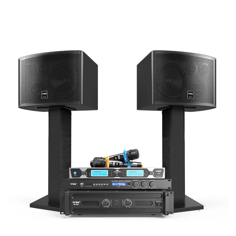 Atsh stage restaurant family KTV sound set equipment conference karaoke speaker karaoke speaker