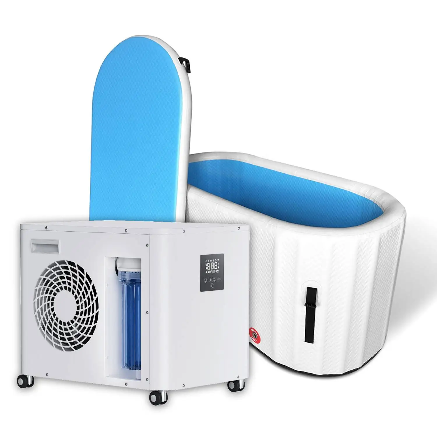 ICEGALAX Water Chiller Inflatable Bathtub Drop Stitch for Athlete Recovery Household Ice Bath for Adult