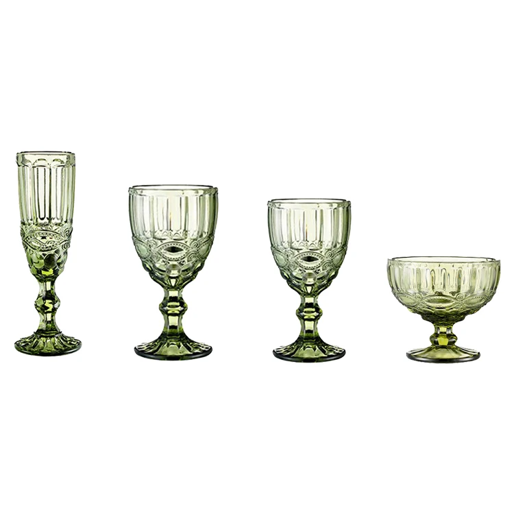 Wholesale customized colourful glass cup ,red wine glasses ,colored glass goblet