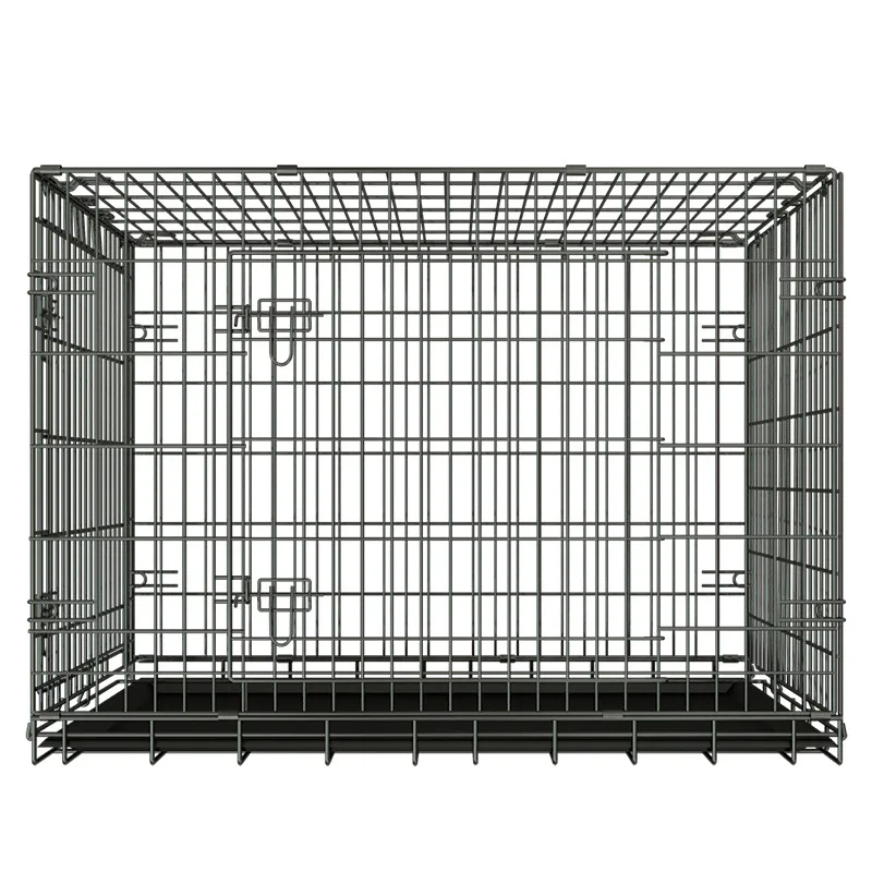 Hot Sale Dog Crate Double Door Foldable Durable Cage Large Size