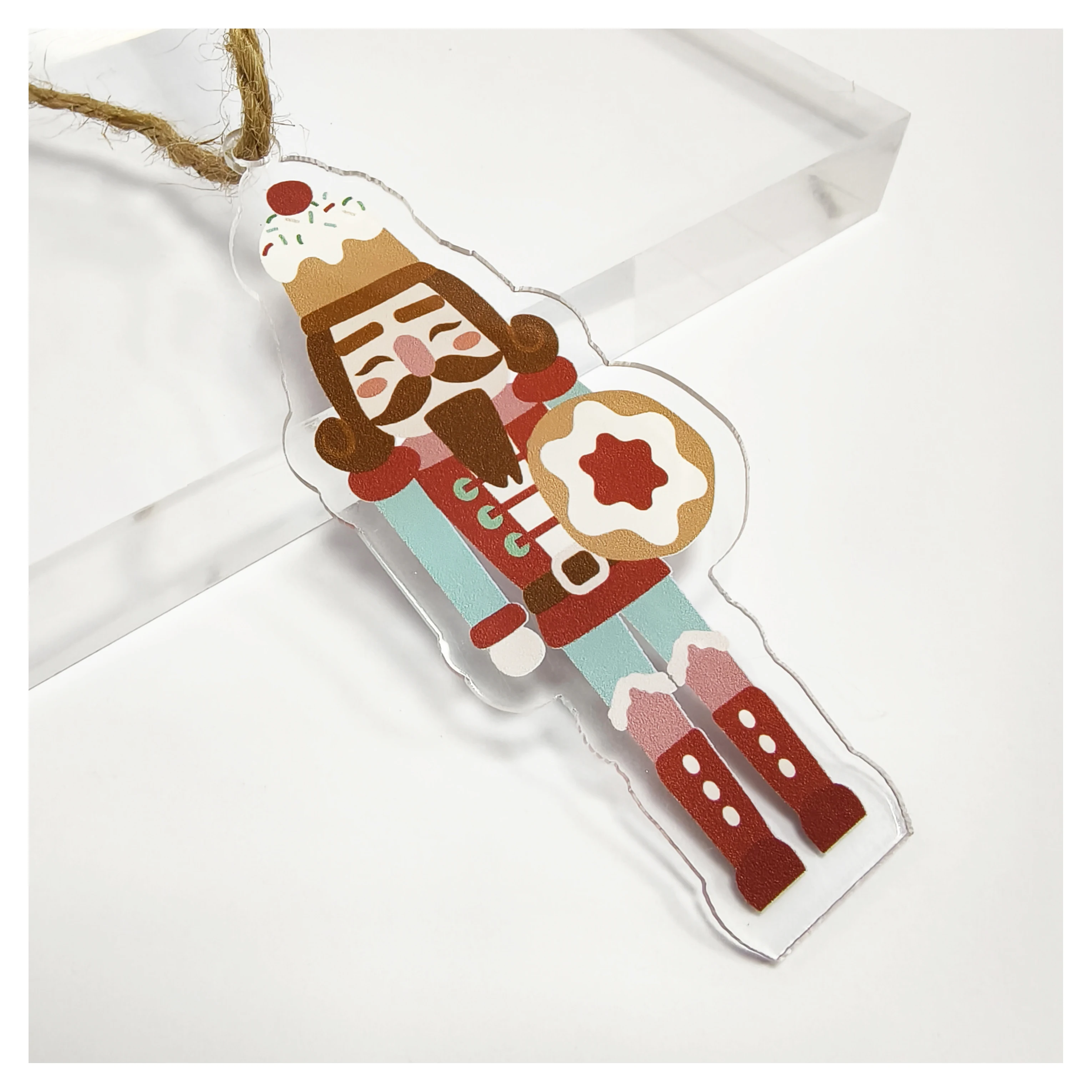 Custom Christmas Double-Sided UV Printed Acrylic Wall Art Decor for Home Party Table Festival Decoration