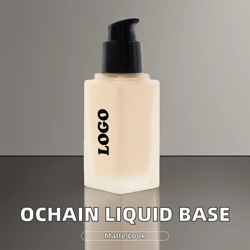 OCHAIN Custom Private Label Organic Liquid Foundation Long Lasting Dark Waterproof Concealer Sunscreen Whitening Natural