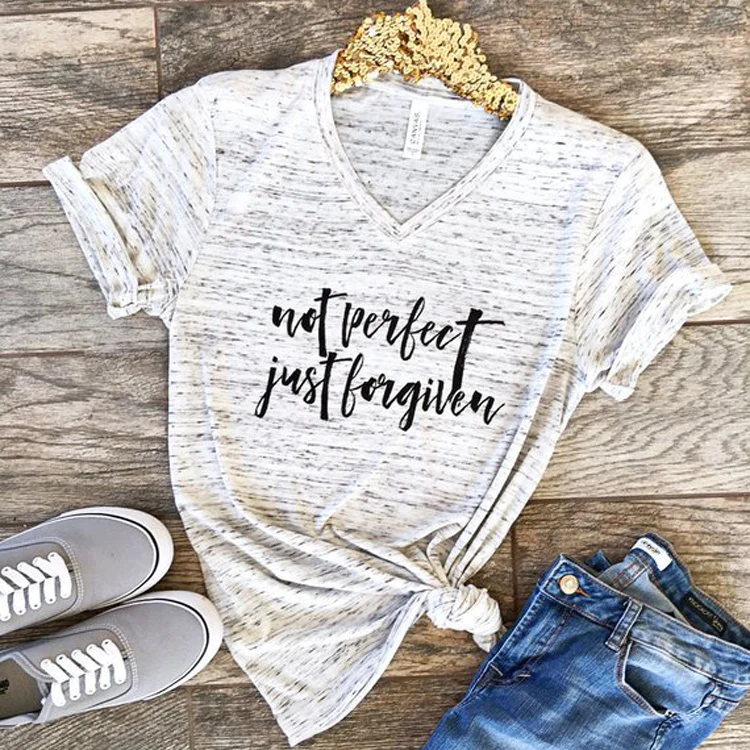 2022 New fashion lady short sleeve printed causal wholesale v-neck women t shirt custom odm oem Tshirt printing t shirt