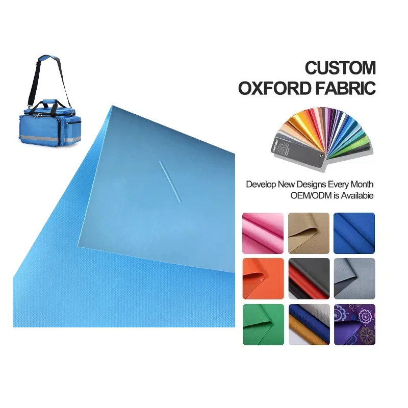 420d ткань Оксфорд с ПВХ покрытием для сумочки и портфеля