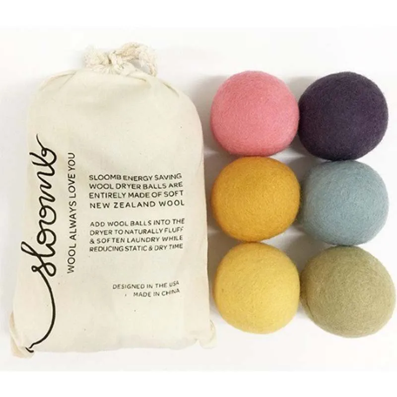 trending products 2023 new arrives amazon bestseller 6 pack wool dryer balls xl pure organic New zealand sheep wool laundry ball