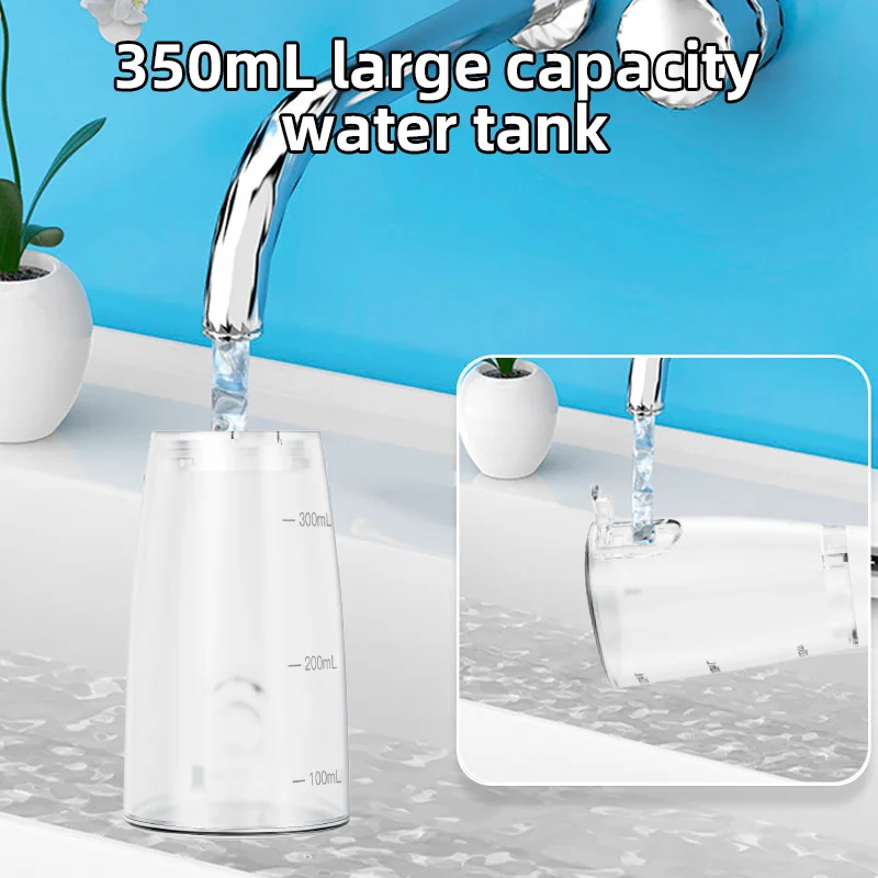 Smart Oral Orrigator Tooth Cleaning Visual Intelligent Water Flosser 350ML Water Tank Electric Water Flosser Teeth Cleaning
