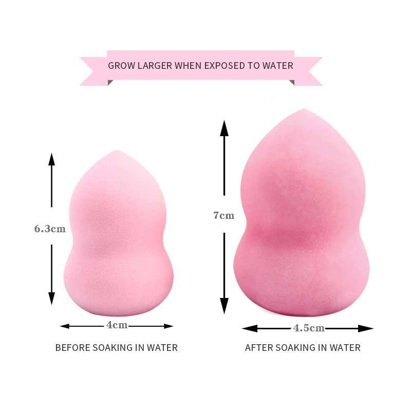 Cheapest Wet And Dry Soft Gourd Water Drop Type Mini Beauty Sponge Puff Beauty Makeup Egg Makeup Sponge