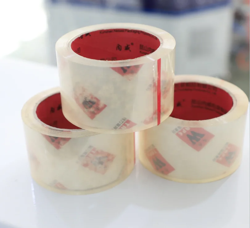 Factory price low noise super clear bopp packing tape adhesive carton sealing tapes