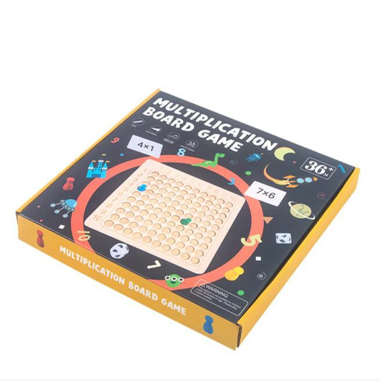 Preschool Math Learning Tool 1-100 Counting Consecutive Numbers Multiplication Table board game