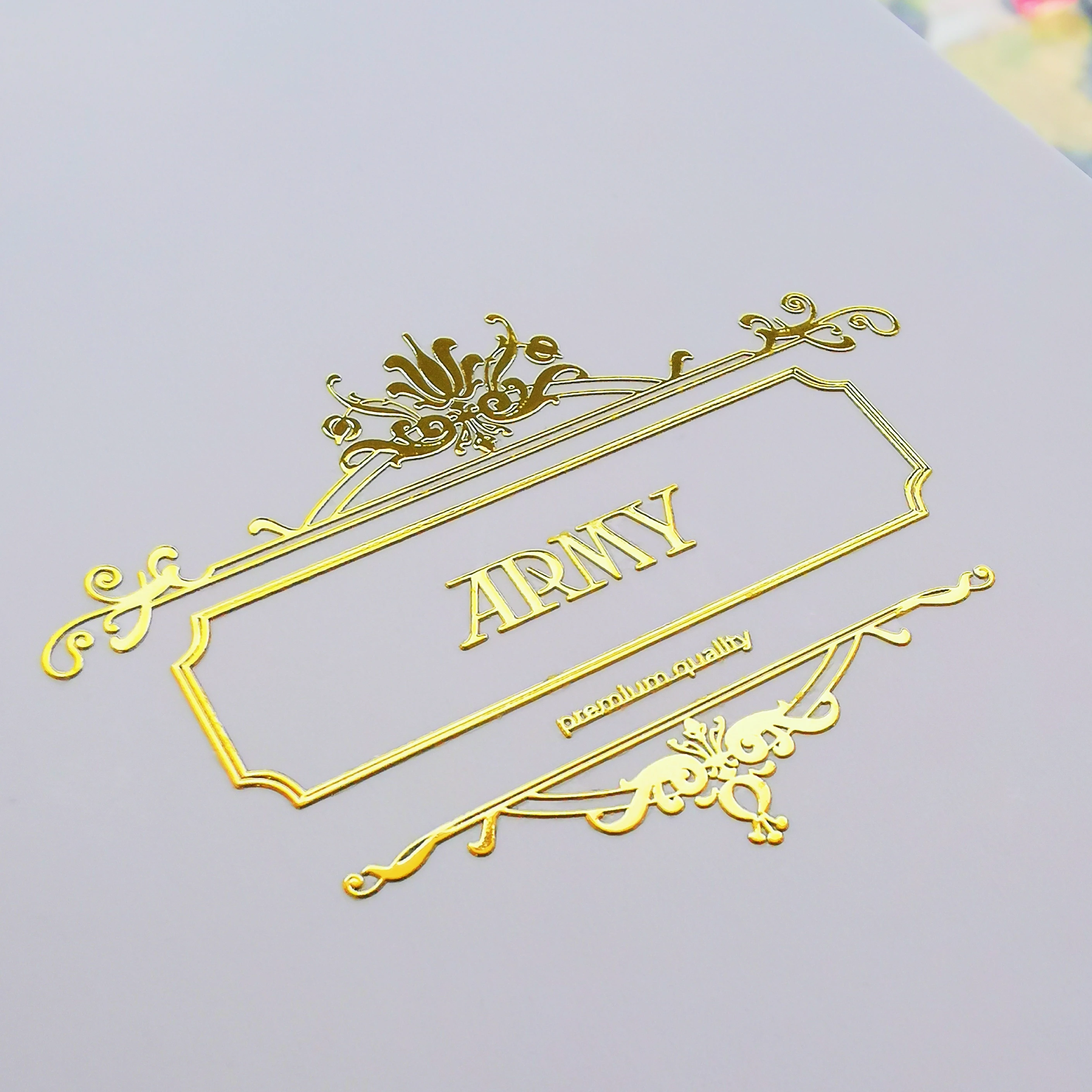 Customized Electroformed Label Thin Nickel Metal Sticker Logo