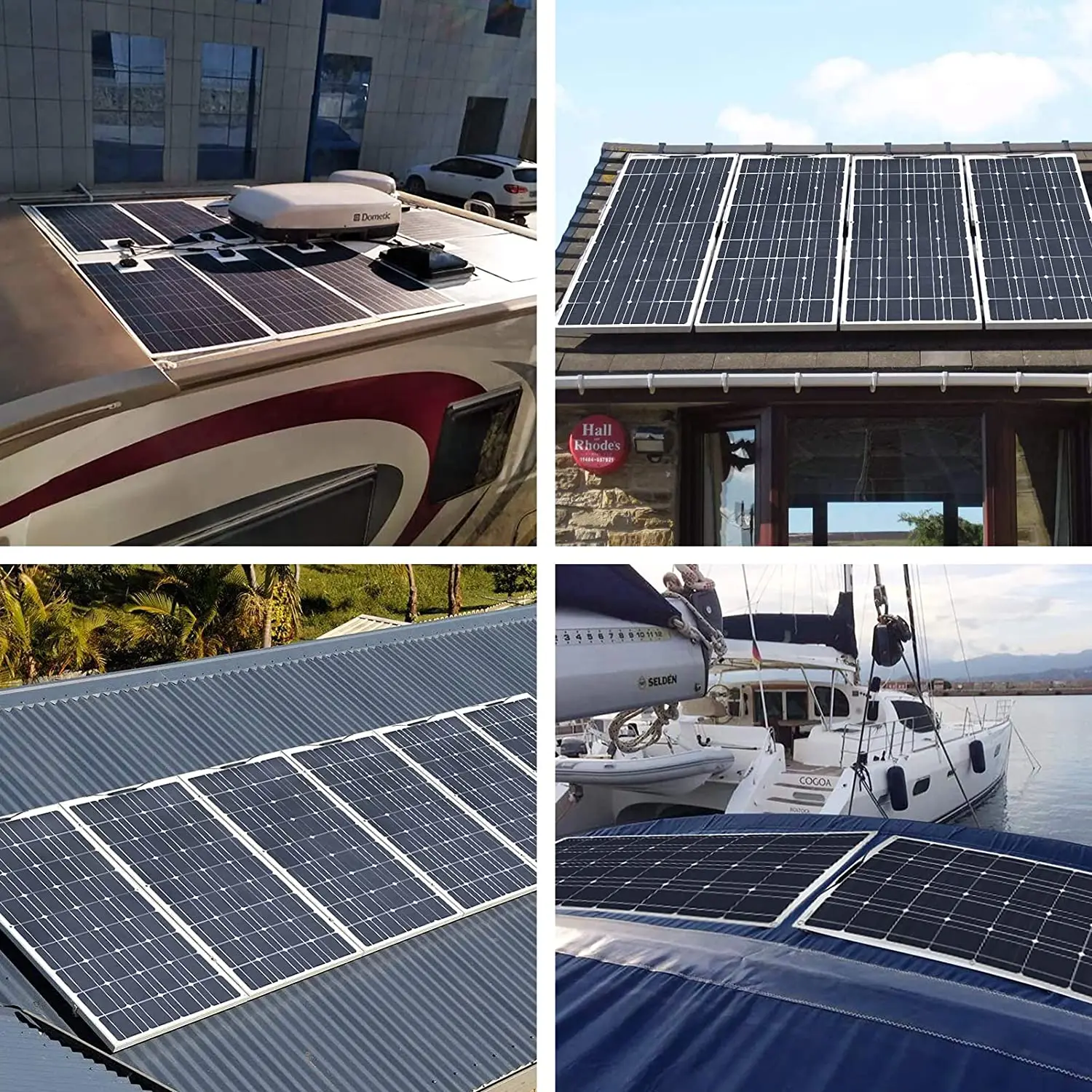 200W 240W 300W Flexible Solar Panel Monocrystalline Solar Panel with 40A Controller for Home