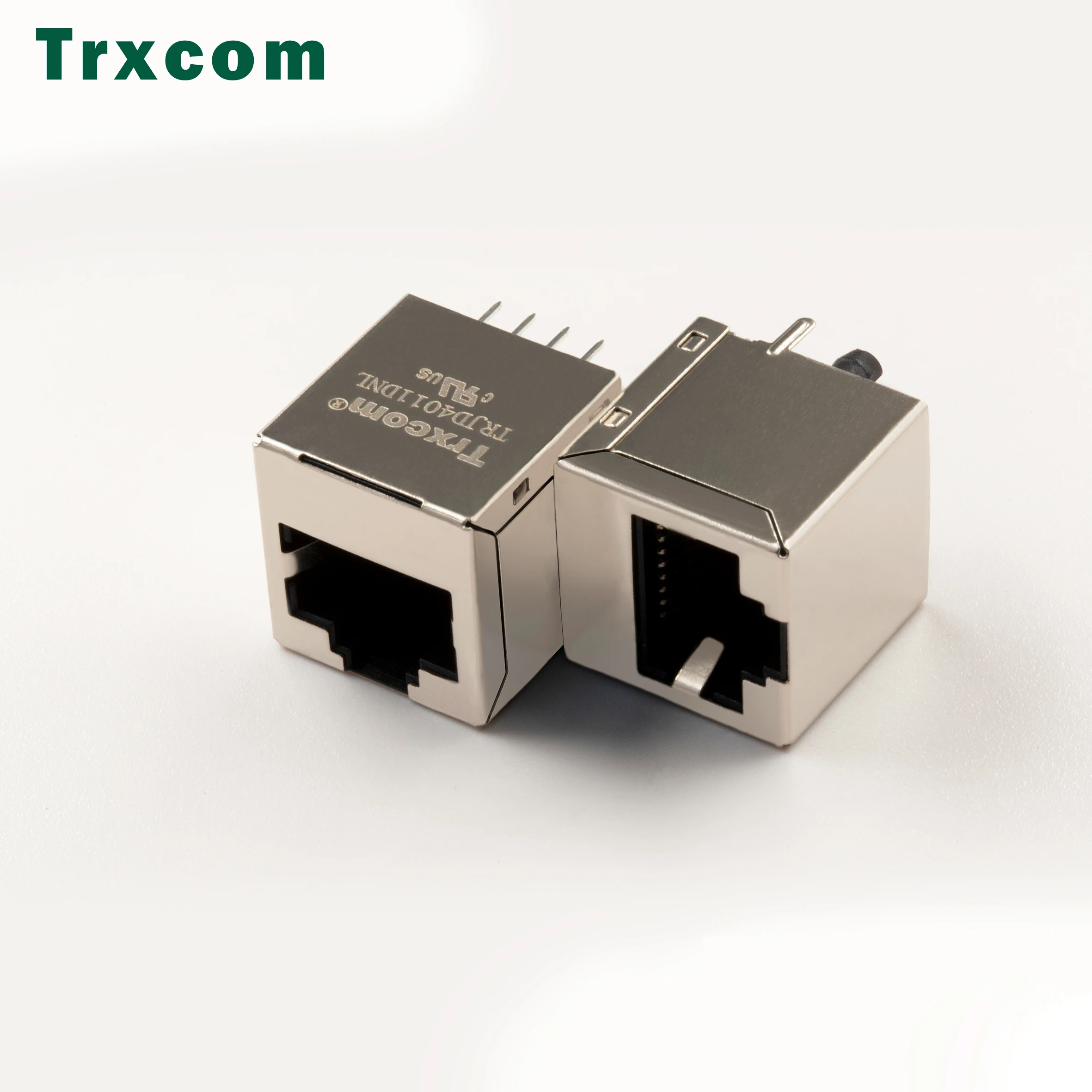 Trxcom  RJ45 Ethernet erect type  interface TRJD4713BEN replacement HFJV1-E1G16-L12RL isolation transformer