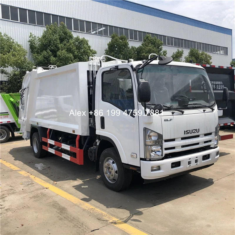 4x2 10cbm ISUZU 700P rear loader garbage truck