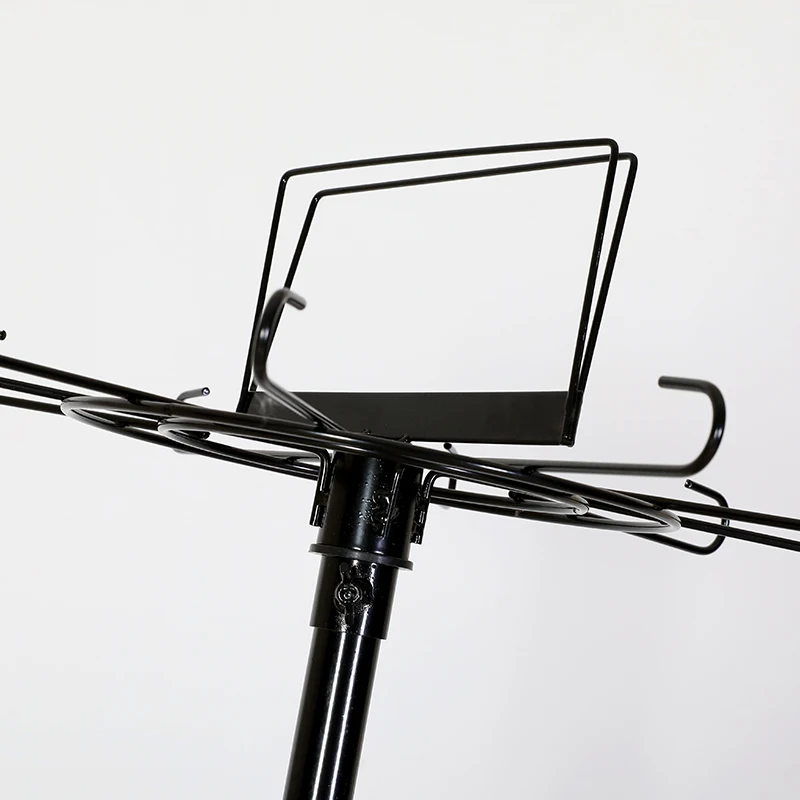 Newest sale modern style yiwu hotter logo put hook display rolling stand rack