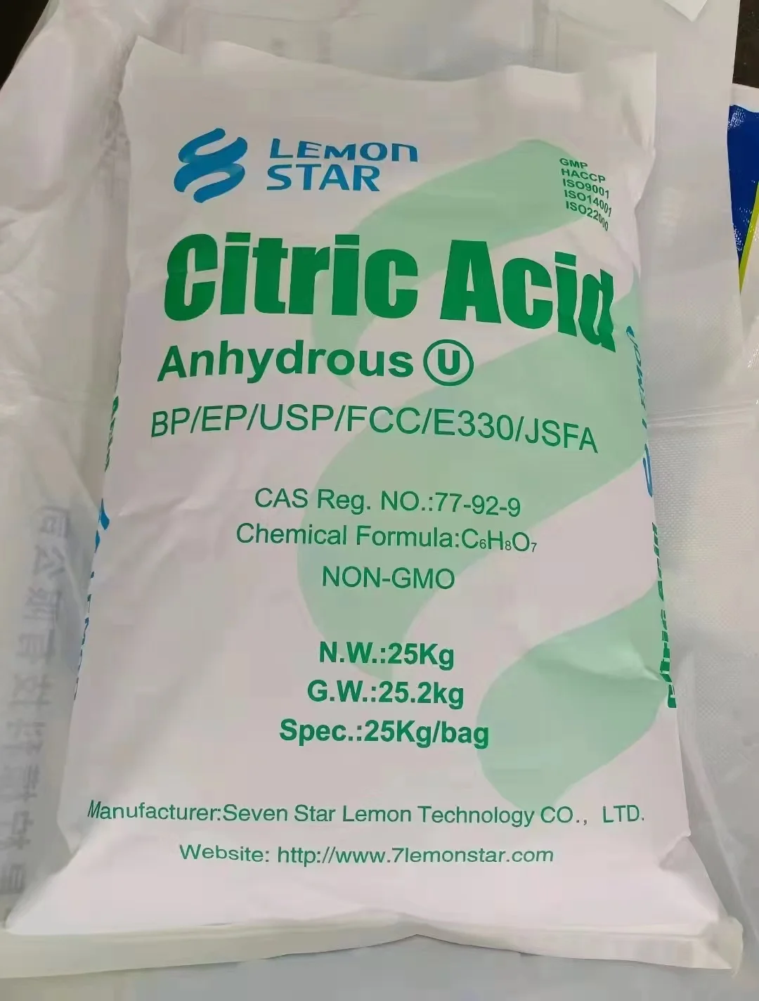 Food Grade Citric Acid Anhydrous/Monohydrate With Good Price
