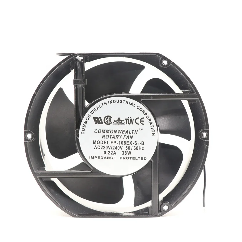 Taiwan Commowealth   FP-108EX-S1-B 17251 220V 0.22A 38W cooling fan
