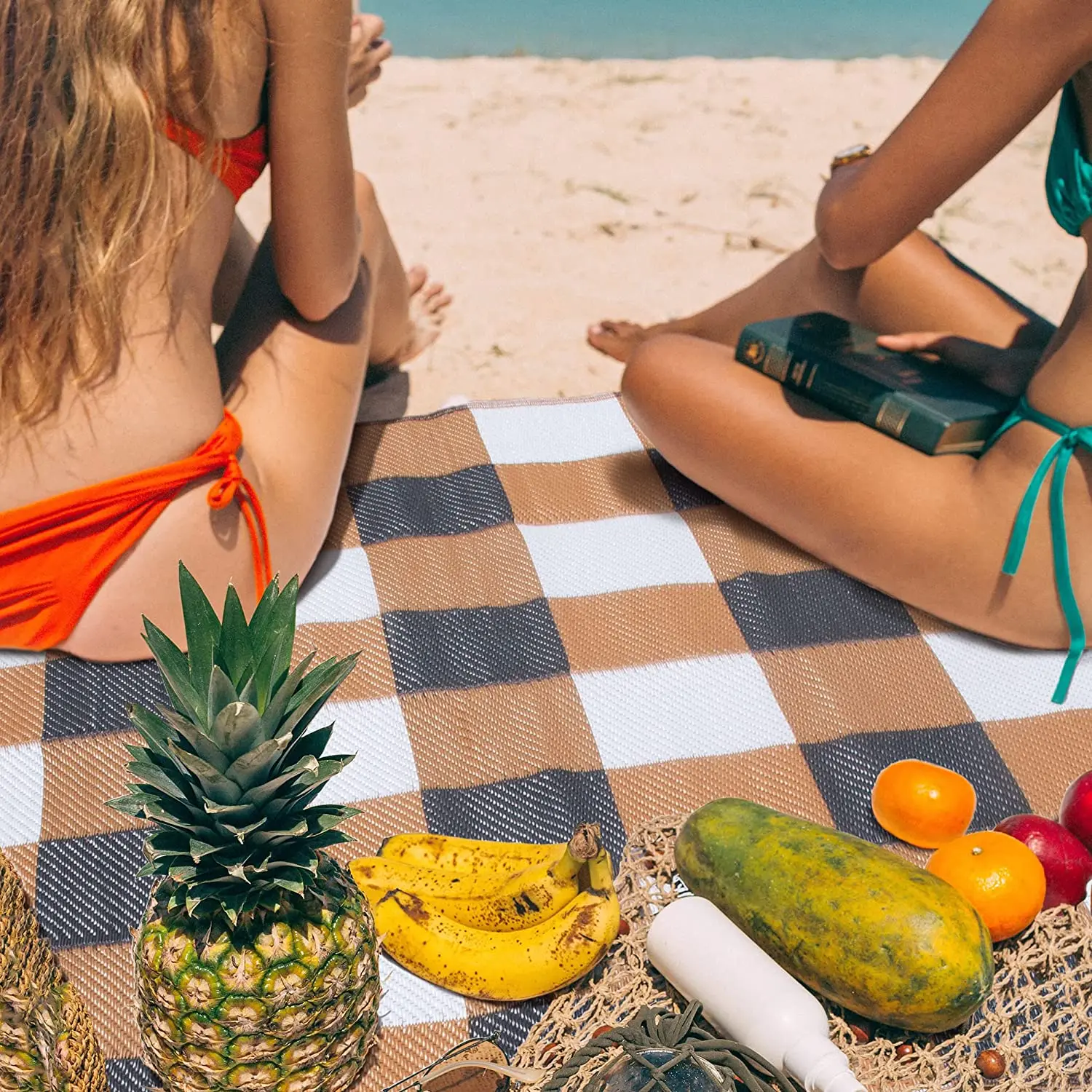 Manufacturers customized creative outdoor picnic mat beach moisture-proof camping beach mat