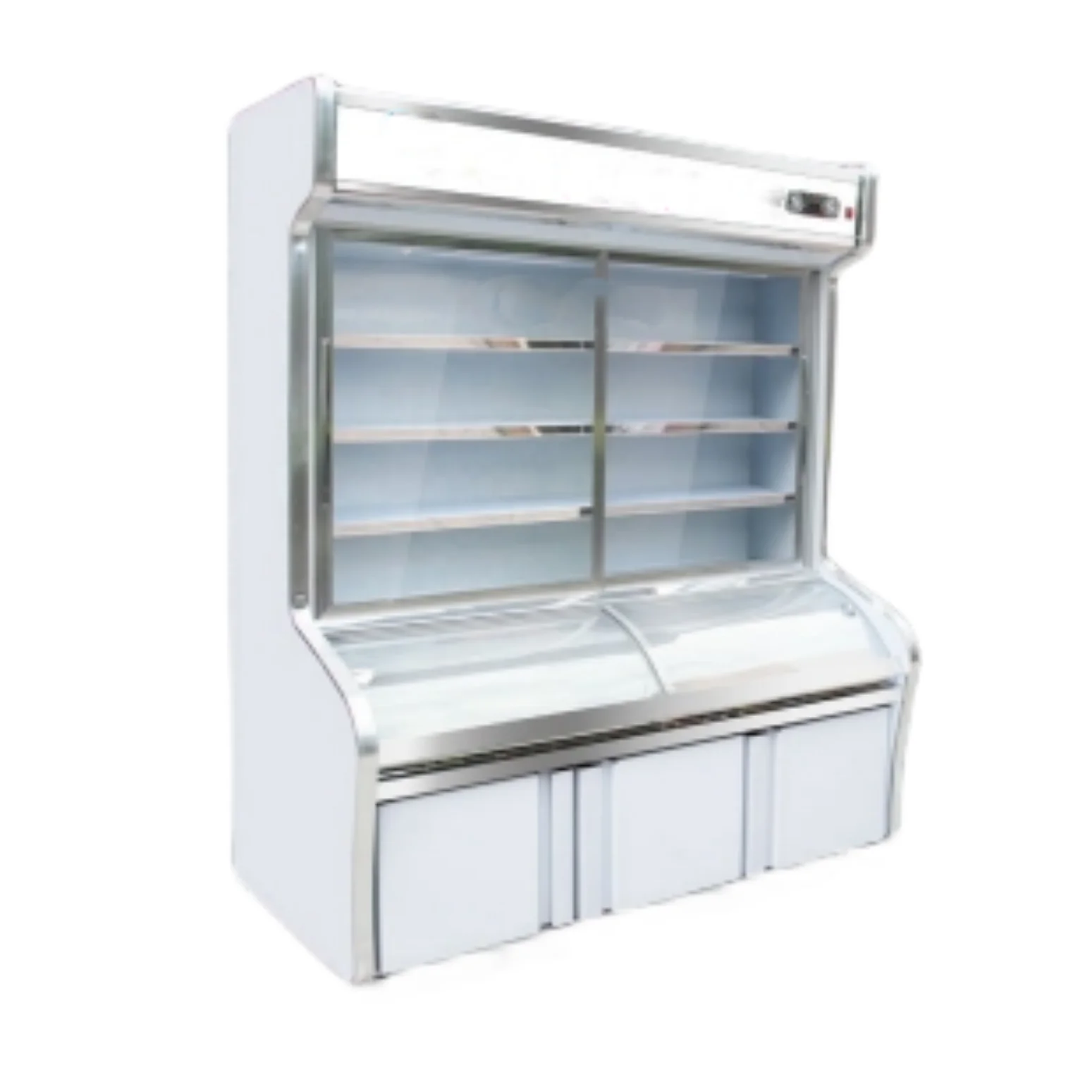 Combined Chiller 3 Glass Door Refrigeration Equipment Freezer commercial refrigerators and freezers